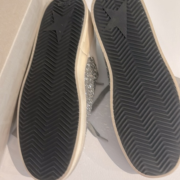 New with tags Golden Goose Women's Stardan white leather and glitter size 40 IT - Picture 7 of 14